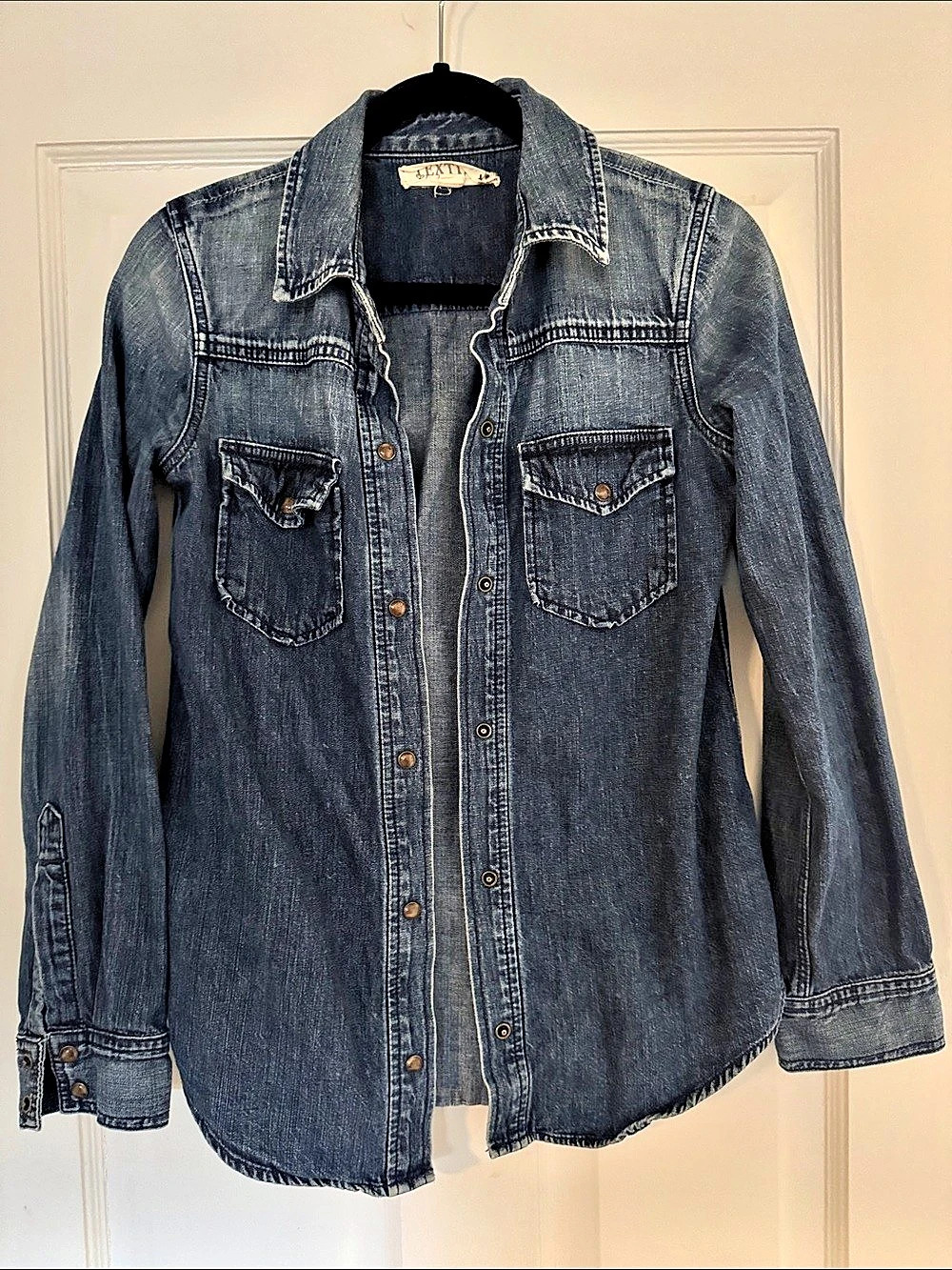 Elizabeth and James Blue Denim Shirt Jacket